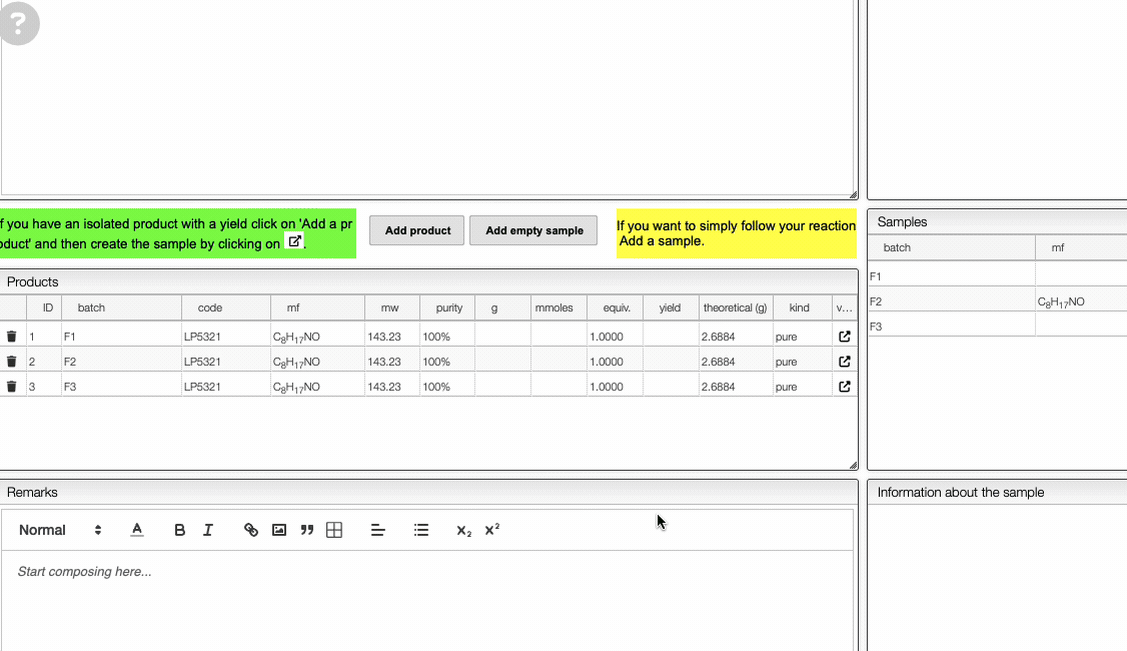 Edit sample from stock