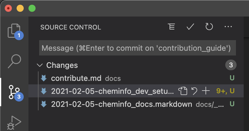 VSCode souce control